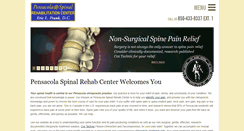 Desktop Screenshot of pensacolaspinalrehab.com